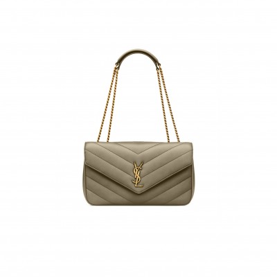 YSL LOULOU MEDIUM IN MATELASSÉ LAMBSKIN 801439AAEAX3775 (29*17*8cm)